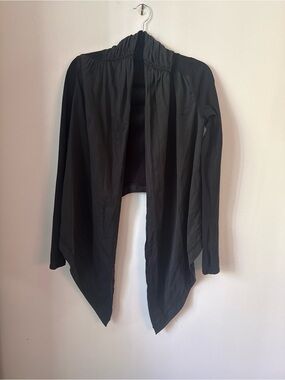 lululemon athletica Black Draped Open-Front Shrug